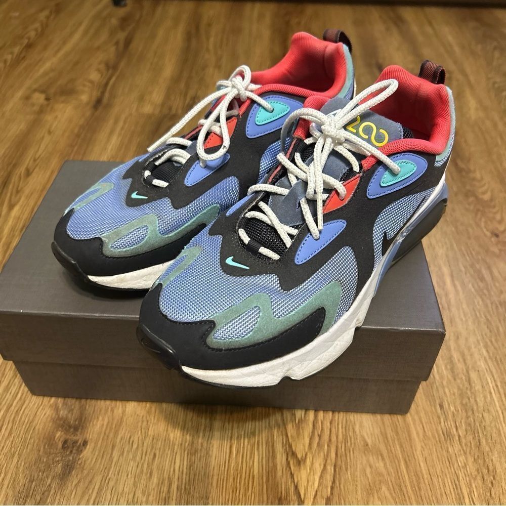 NIKE Air Max 200 'Royal Pulse' lace up shoes sneakers men’s 8.5 - Picture 2 of 8